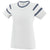 Augusta Sportswear Women's White/Navy/White Fanatic Short-Sleeve T-Shirt