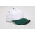 Pacific Headwear White/Dark Green Velcro Adjustable Cotton Poly Cap