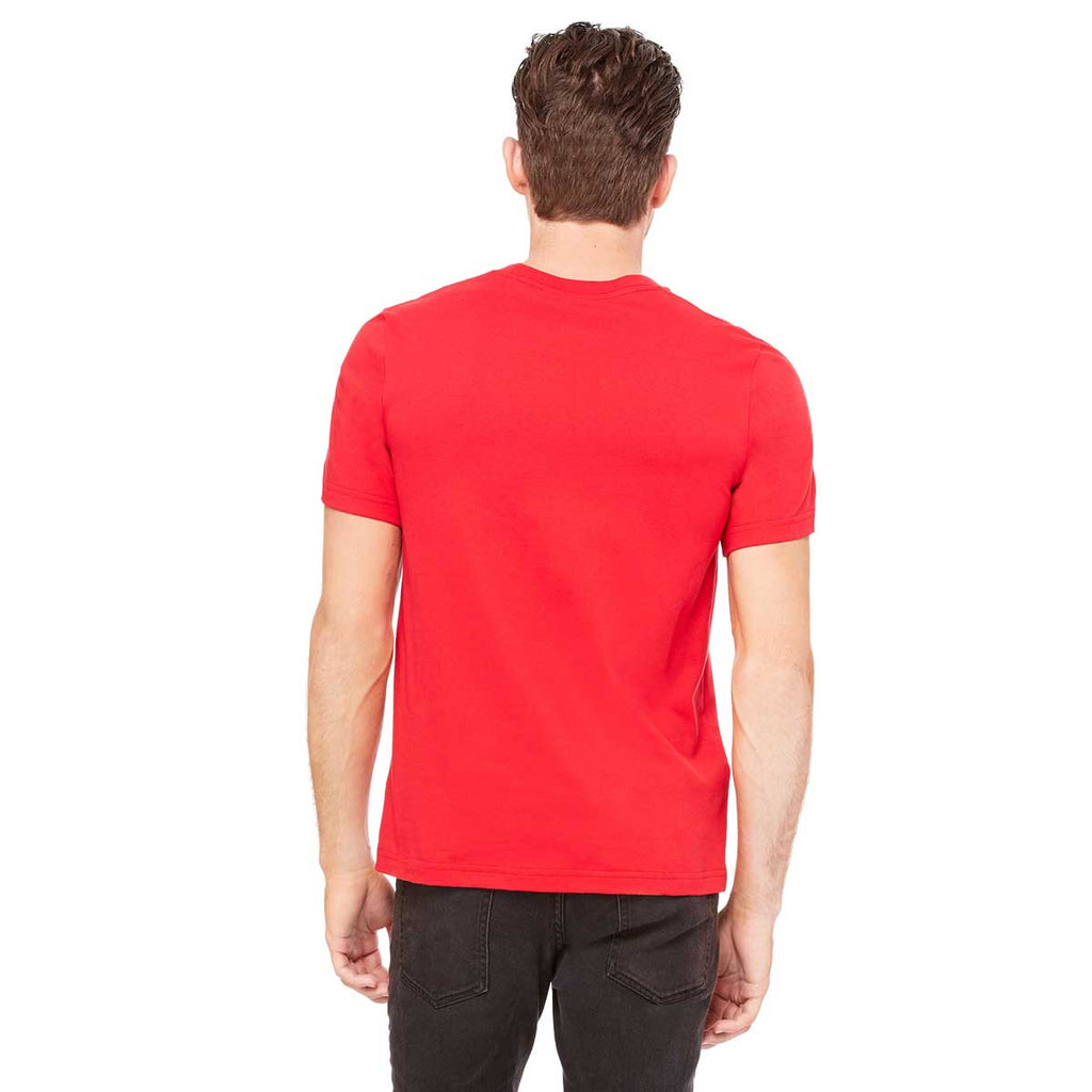 Bella + Canvas Unisex Red Heavyweight 5.5 oz. Crew T-Shirt