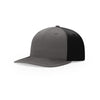 Richardson Charcoal/Black Lifestyle Structured Twill Back Trucker Hat
