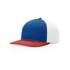 Richardson Royal/White/Red Lifestyle Structured Twill Back Trucker Hat