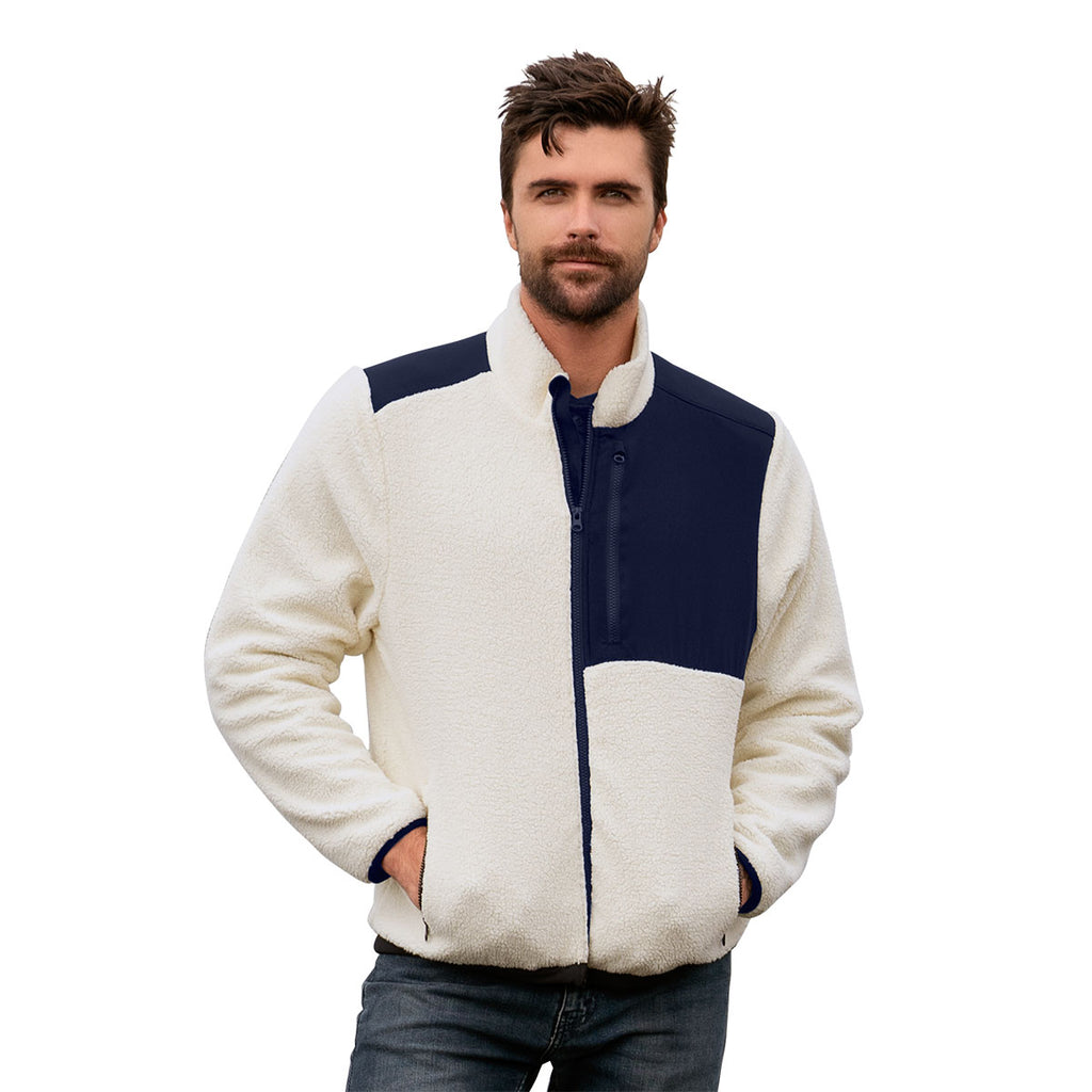 Vantage Men's Natural/Navy Denali Jacket