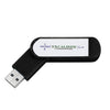 Norwood Black Labeled Folding USB Flash Drive- 16 GB