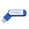 Norwood Blue Labeled Folding USB Flash Drive- 16 GB