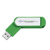 Norwood Green Labeled Folding USB Flash Drive- 16 GB