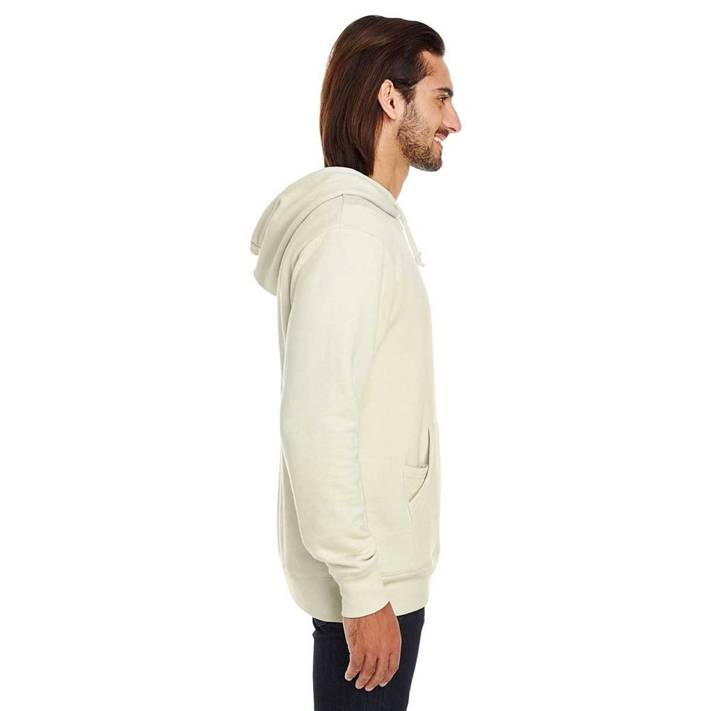 Threadfast Unisex Cream Triblend French Terry Hoodie