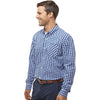 Burnside Men's Navy/White Gingham Technical Stretch Burn Shirt