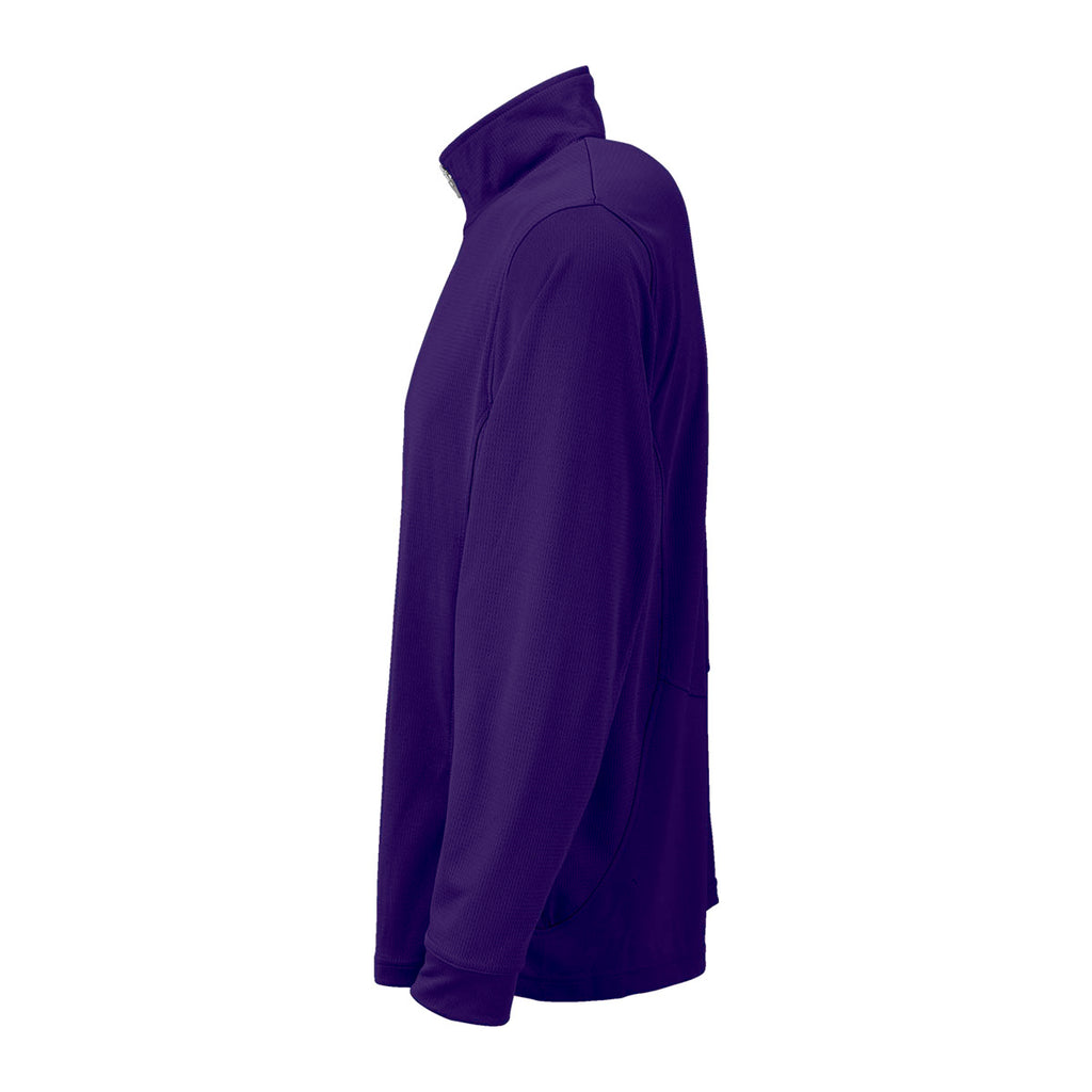 Vantage Men's Purple Mesh 1/4-Zip Tech Pullover