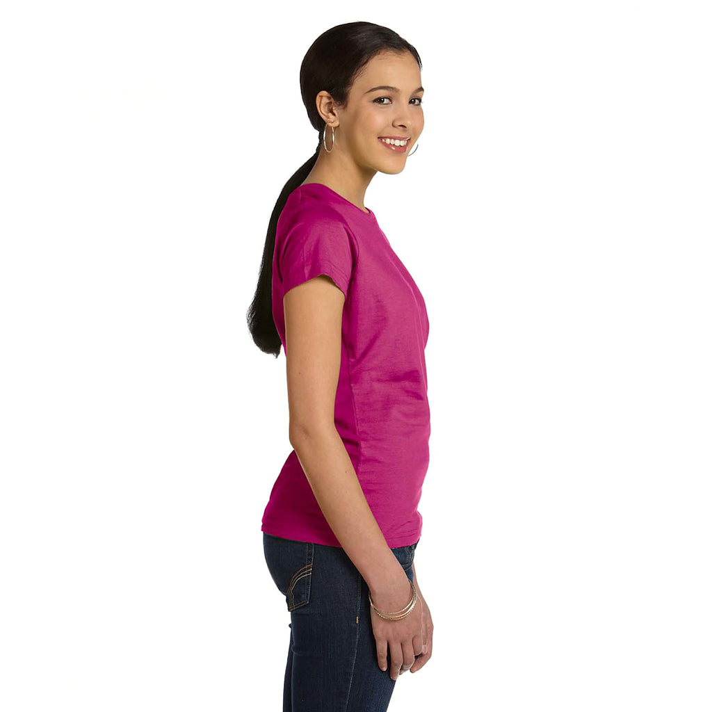 LAT Women's Fuchsia Fine Jersey T-Shirt