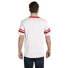 Augusta Sportswear Men's White/Red Sleeve Stripe Jersey