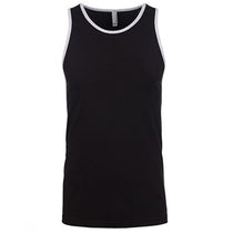 Next Level Men's Black/Heather Grey Premium Jersey Tank