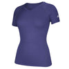 adidas Women's Collegiate Purple Climalite Short Sleeve Tee
