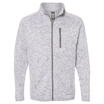 Burnside Men's Heather Grey Sweater Knit Jacket