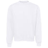 Bella + Canvas Unisex White Sponge Fleece Classic Crewneck Sweatshirt