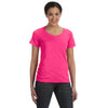 Anvil Women's Hot Pink Ringspun Sheer Featherweight T-Shirt