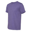 Fruit of the Loom Men's Retro Heather Purple HD Cotton Short Sleeve T-Shirt