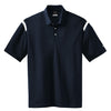 Nike Men's Navy/White Dri-FIT Short Sleeve Shoulder Stripe Polo