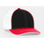 Pacific Headwear Black/Red Universal Fitted Trucker Mesh Cap