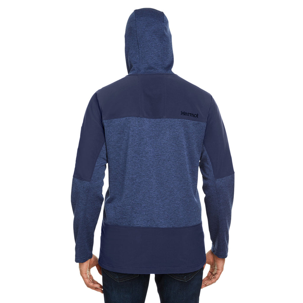 Marmot Men's Artic Navy Stonewall Full-Zip Hooded Sweatshirt