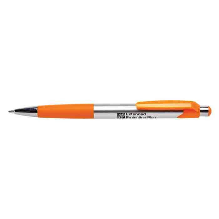 Hub Pens Orange Mardi Gras Chrome Pen