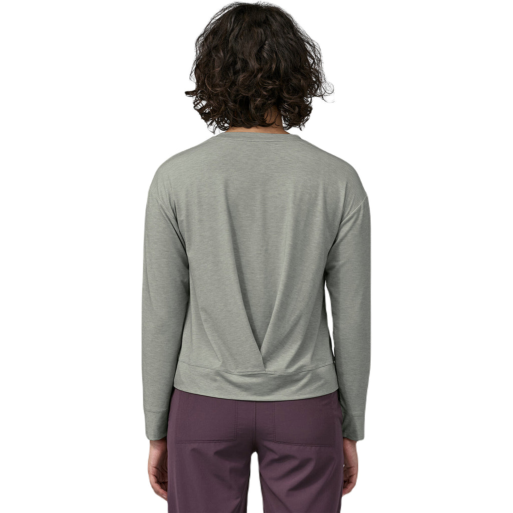 Patagonia Women's Sleet Green Long-Sleeved Glorya Twist Top