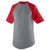 Augusta Sportswear Men's Athletic Heather/Red Short-Sleeve Baseball Jersey
