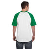 Augusta Sportswear Men's White/Kelly Short-Sleeve Baseball Jersey