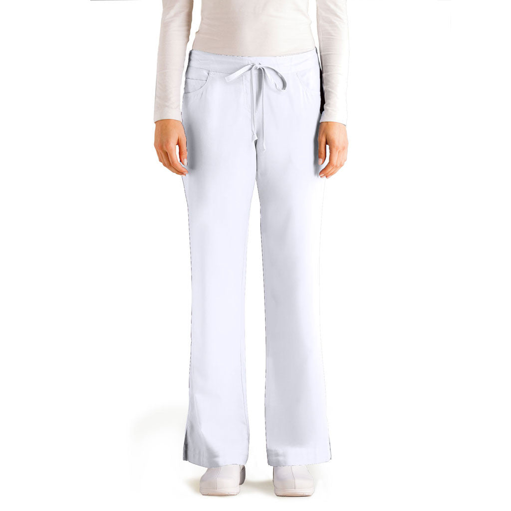 Grey's Anatomy Women's White Tie Front Pant