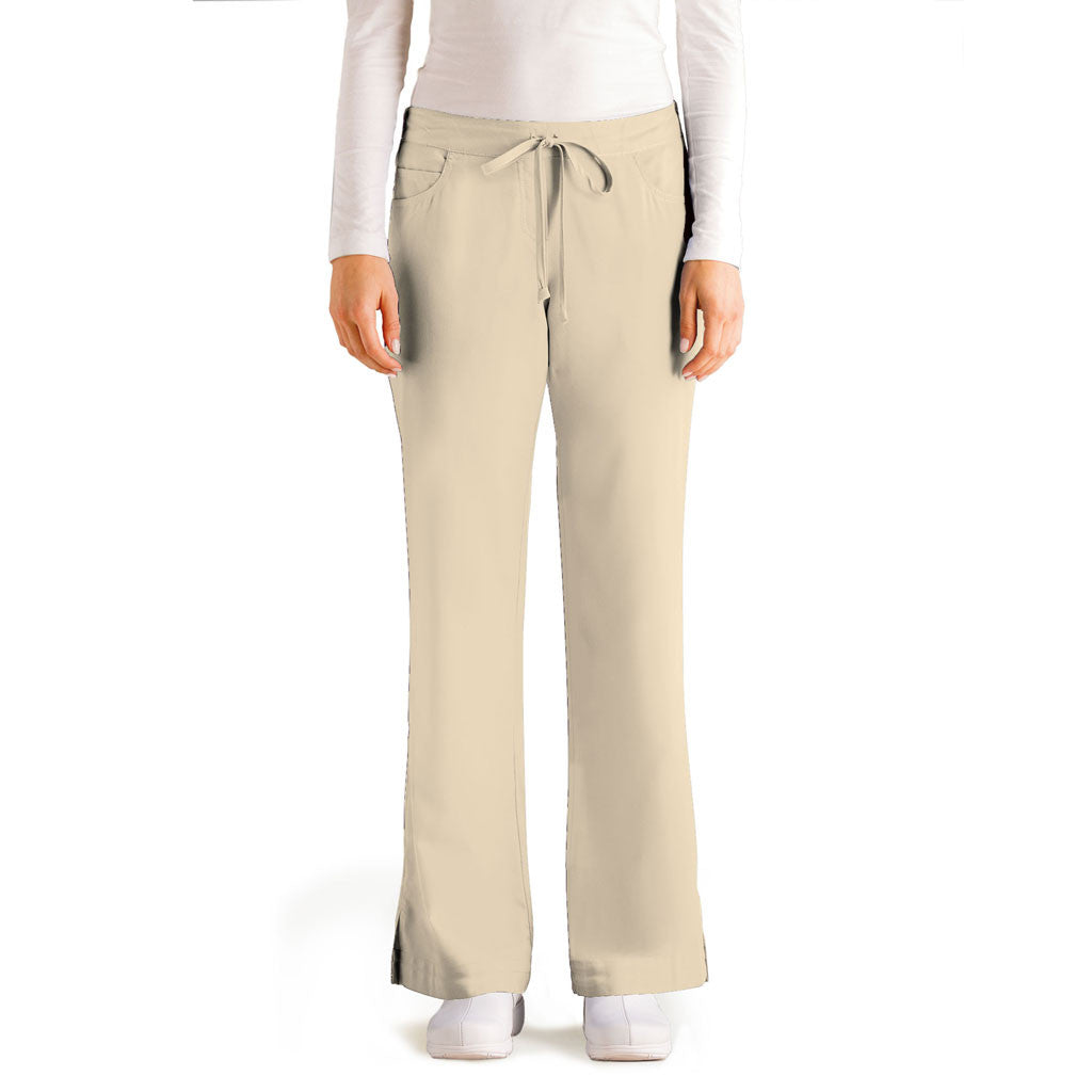 Grey's Anatomy Women's French Blue Tie Front Pant