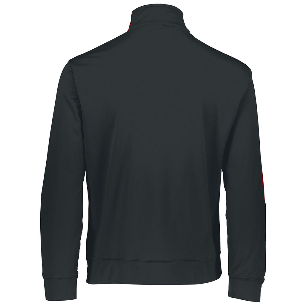 Augusta Sportswear Men's Black/Red Medalist Jacket 2.0