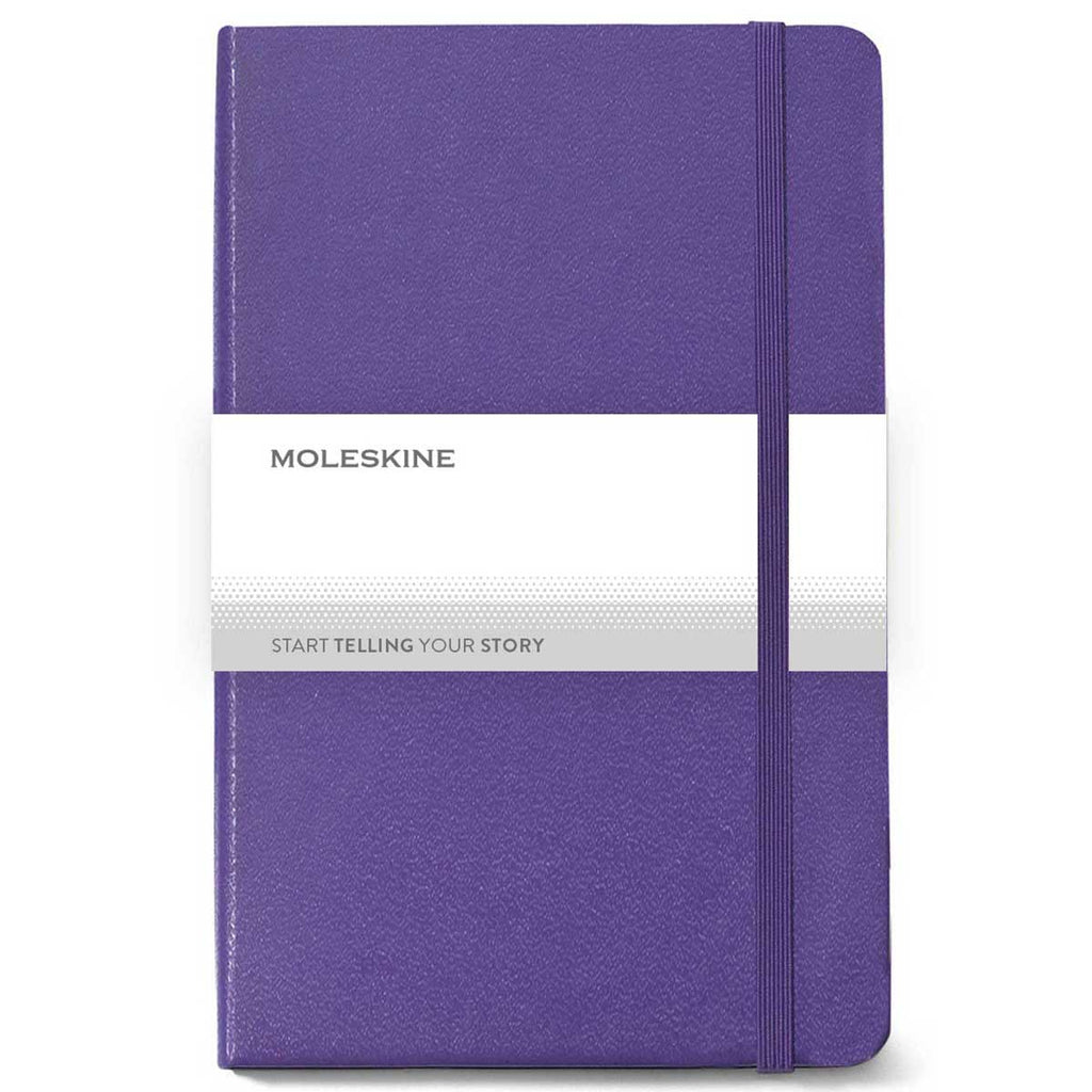 Moleskine Brilliant Violet Hard Cover Ruled Large Notebook (5" x 8.25")