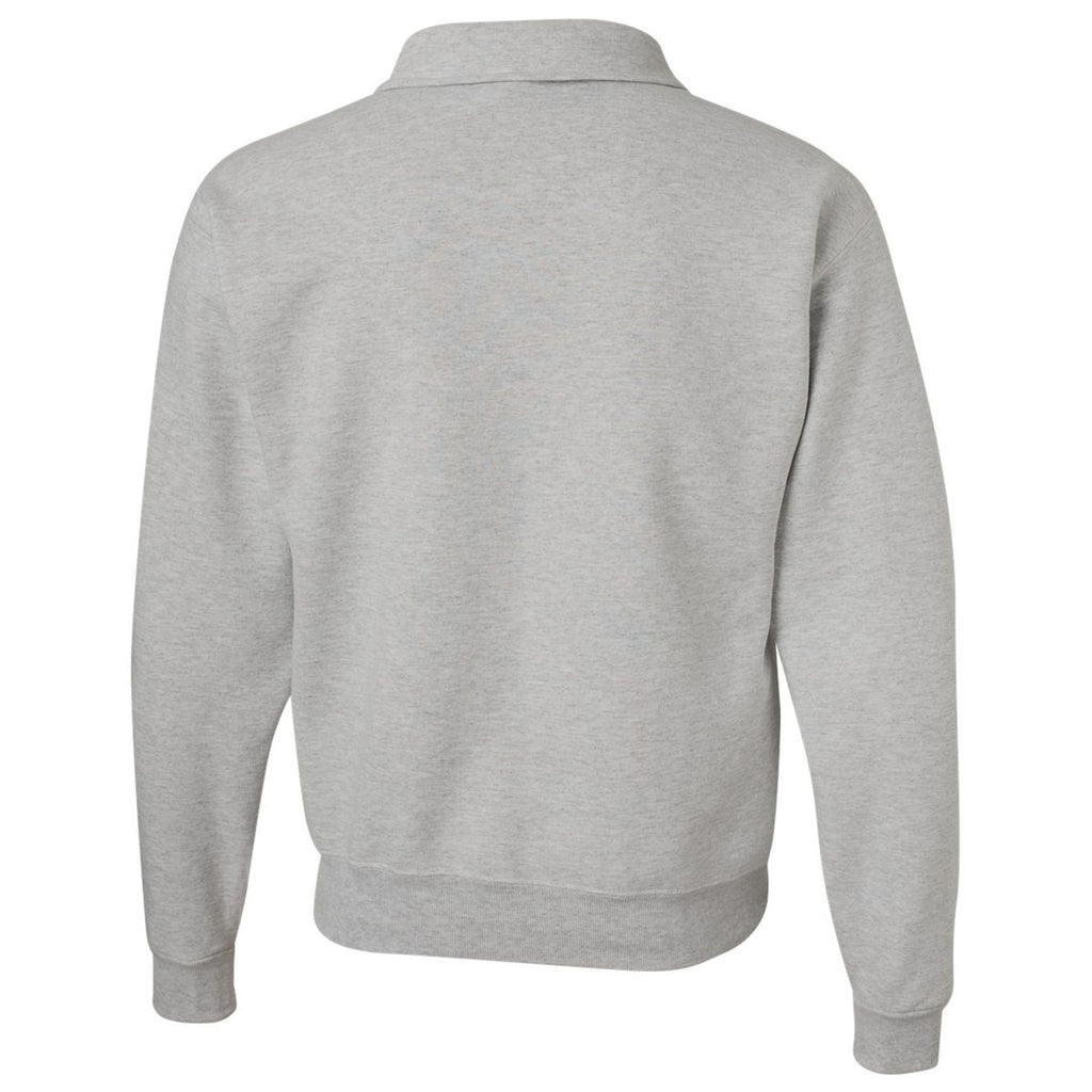 Jerzees Men's Oxford Super Sweats NuBlend Quarter-Zip Cadet Collar Sweatshirt