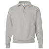 Jerzees Men's Oxford Super Sweats NuBlend Quarter-Zip Cadet Collar Sweatshirt