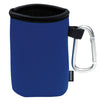 Koozie Royal Blue Collapsible Can Kooler with Carabiner