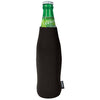 Koozie Black Bottle Kooler with Removable Bottle Opener