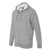 Oakley Men's Heather Grey Cotton Blend Hooded Full-Zip Sweatshirt