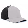 Pacific Headwear Black/Silver Perforated F3 Performance Cap