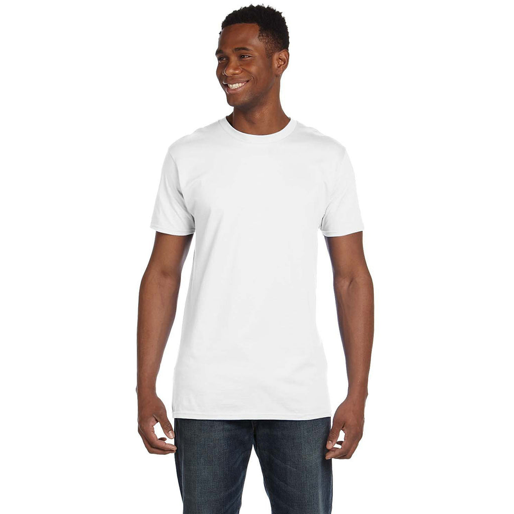 Hanes Unisex White Perfect-T PreTreat T-Shirt