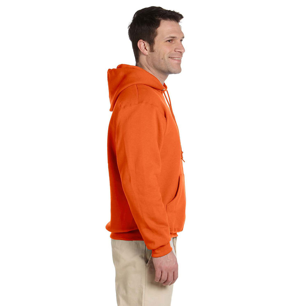 Jerzees Men's Safety Orange 9.5 Oz. Super Sweats Nu-Blend Fleece Pullover Hood