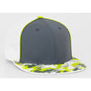 Pacific Headwear Graphite/Neon Yellow D-Series Universal Trucker Mesh Cap