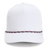 Imperial White Navy and Red Wrightson Rope Cap