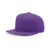 Richardson Purple Lifestyle Structured Solid Wool Flatbill Snapback Cap
