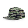 Richardson Tiger Camo Lifestyle Structured Solid Wool Flatbill Snapback Cap