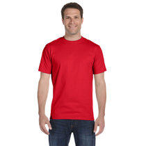 Hanes Men's Athletic Red 6.1 oz. Beefy-T