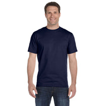 Hanes Men's Navy Tall 6.1 oz. Beefy-T