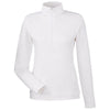 Puma Golf Women's Bright White Cloudspun Rockaway Quarter Zip