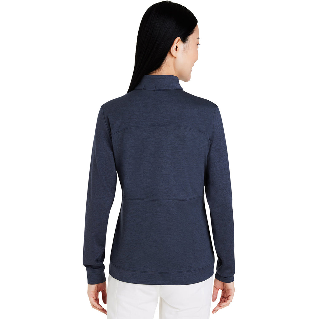 Puma Golf Women's Navy Blazer Cloudspun Rockaway Quarter Zip