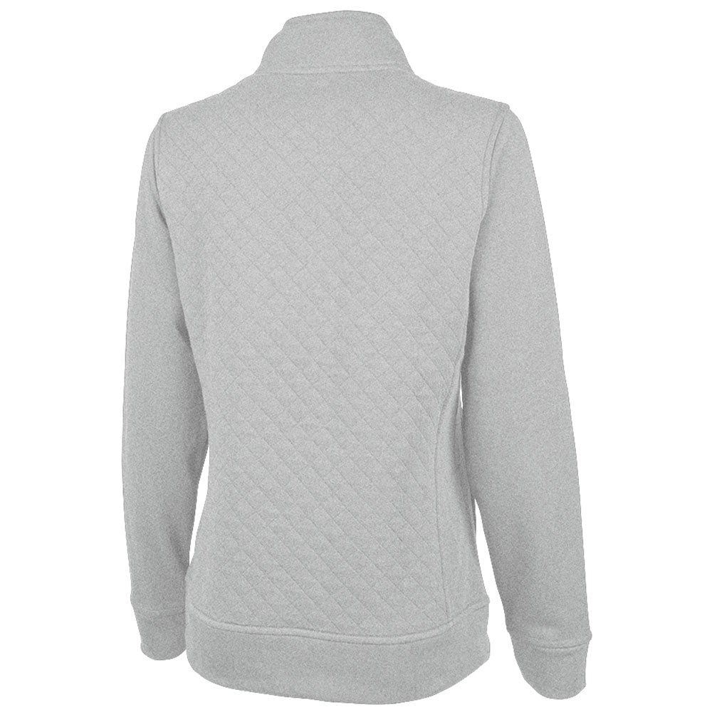 Charles River Women's Heather Grey Franconia Quilted Pullover