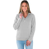 Charles River Women's Heather Grey Franconia Quilted Pullover