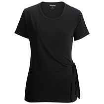 Edwards Women's Black Soft Wrap Blouse